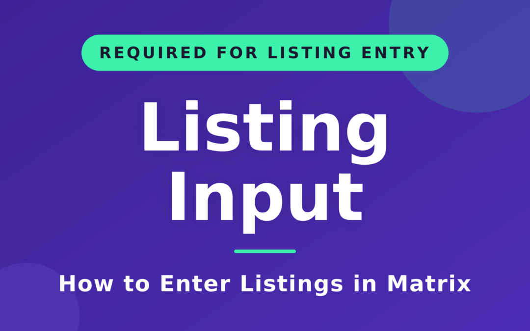 Listing Input